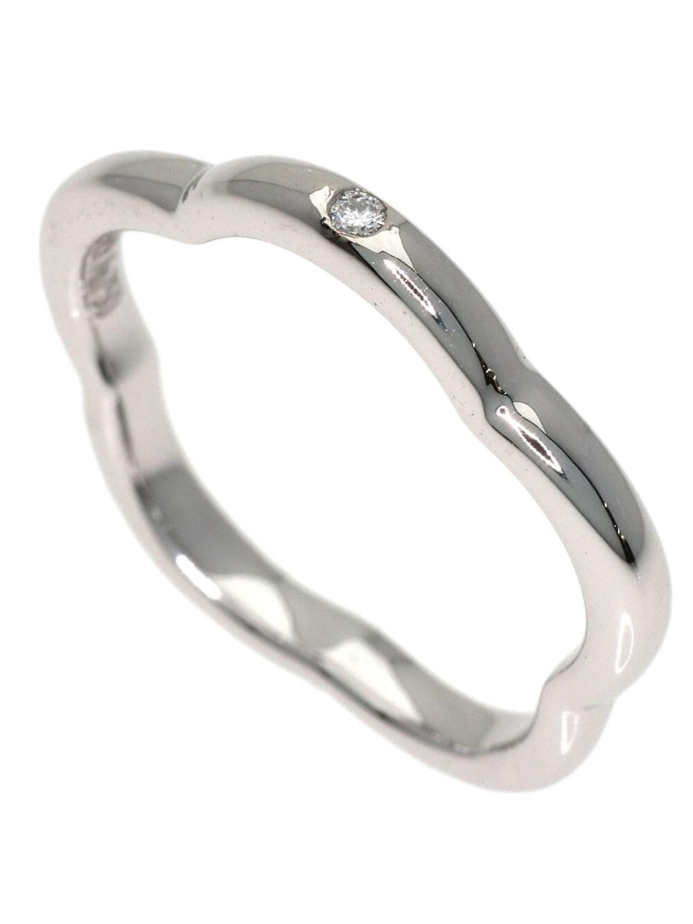 Chanel Camellia Ring 18K White Gold #343283C13B